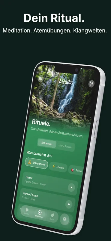 Breathe Explore — Rituale entdecken mit Mood Selector