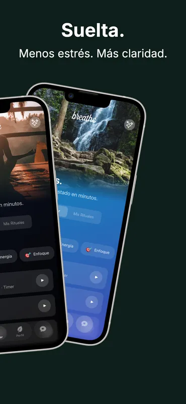 Breathe Temas — Ocean y Sunrise en comparación