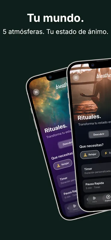 Breathe Temas — 5 atmósferas visuales para elegir