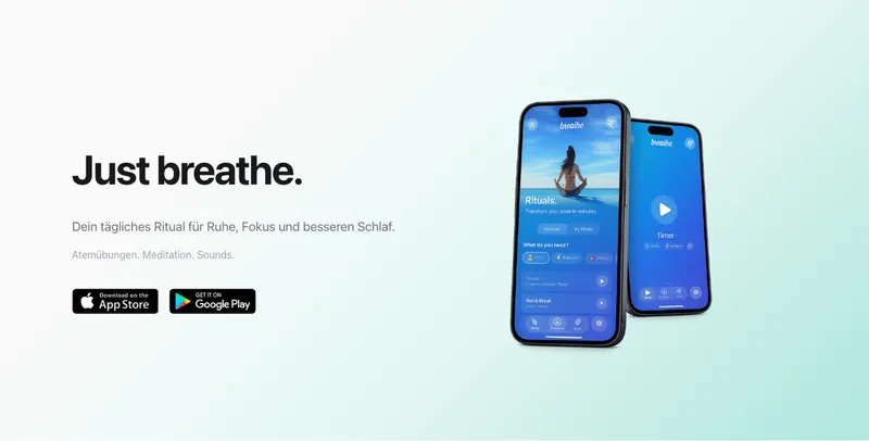 Breathe App — Just breathe. Your daily ritual for calm, focus, and better sleep.